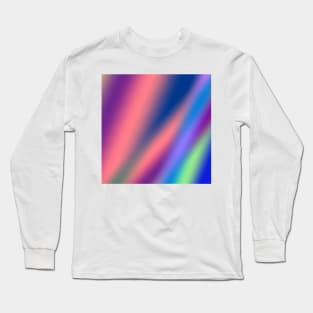 red blue green abstract texture pattern art Long Sleeve T-Shirt